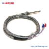 K/J/E/PT100 Grounded Screw Thermocouple 0-600c Temperature Measurement Senors Probe 2m