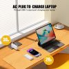 UUTEK PB183AC 2024 New Product PD30W Built-in AC Wall Plug USB C Power Bank 10000mah with Cable Power Banks for iPhone Android Phone