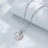 DaDa Popular Dazzling Luxury Unicorn Necklace Fashion Design Heart Shape Pendant Love Collarbone Necklace Gift for Mom