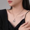 DaDa Women's Romantic New Design Cute Heart Shaped Elephant Pendant Necklace Jewelry Exquisite Classic Fashion Gift Animal Necklace