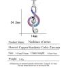 DaDa2024 new female rhythm music note pendant necklace clavicle necklace