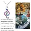 DaDa2024 new female rhythm music note pendant necklace clavicle necklace