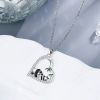 DaDa Chinese Elements Fashion Personality Love Panda Necklace Zircon Shine Clavicle Chain