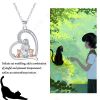 DaDa Popular New Lady Necklace Fashion Personality Love Girl with Cat Pet Necklace