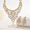 DaDa Fashion exaggerated rhinestone necklace earrings set bridal dress banquet women's jewelry