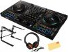 DDJ-FLX10 DJ Controller Bundle with Laptop Stand, Headphones, and Austin Bazaar Polishing Cloth