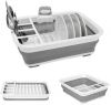 Multifunctional Collapsible  Dish Rack Folding Plastic Drying Rack