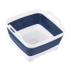 Multifunctional Collapsible Storage Basket Foldable Square Sink Washing Basins with Drain Hole Fruit and Vegetable Washing  Bucket