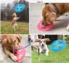 Flying Disc Dog Sport Toy with Flashing LED Lights Plastic Light Up Pet Disk for Ultimate Night Time Play Toy