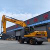 China Top Brand Shanzhong Earth-moving Machinery 21ton SZL215 wheel excavator with outrigger hydraulic drive