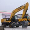 Engineering Machinery Shanzhong Factory 21ton SZL215 Wheel Excavator with Outrigger Hydraulic Drive