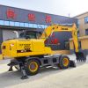 Shanzhong factory supply directly SZL150 13ton 14ton 15ton 0.6cbm Wheeled Excavator hot sale