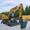 Shanzhong factory supply directly SZL150 13ton 14ton 15ton 0.6cbm Wheeled Excavator hot sale