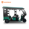 Rickshaw three wheel Electric Six Passenger seats with Roof Tuk Tuk Electric Tricycle