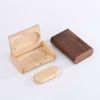 Wooden USB Flash Drive With Wooden boxes For Wedding Gifts Support Custom Logo 