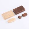 Wooden USB Flash Drive With Wooden boxes For Wedding Gifts Support Custom Logo 