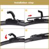 Universal U hook wiper blade arm wiper blade with spray nozzle