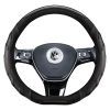 Car Anti-Slip Leather Steering Wheel Cover Universal Car Steering Wheel Protective Cover Fashion Style 38cm Shape O Shape D