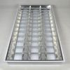 LED concealed grille light panel 600x600mm three tube embedded installation matte bright light 05 thick grille light panel