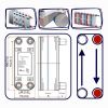 16 Plate Brazed Plate Heat Exchanger 3/4" MNPT Ports 270 L/H Water to Water