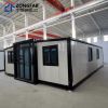 Two Wing prefabricated Folding Portable Butterfly Building Container House Homes;