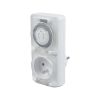 Outdoor Timer - IP44 Timer Socket Outdoor Mechanical timer with high switching capacity - Outdoor analog timer, easy to use