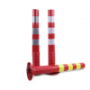 75cm High Flexible Plastic Traffic Road Safety PE/PU/TPU Warning Post Column Red Color Bollard