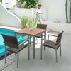 Best Outdoor Leisure Furniture Garden Dining Table and Chairs Patio Dining Set