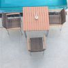 Best Outdoor Leisure Furniture Garden Dining Table and Chairs Patio Dining Set