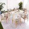 Hot Sale Modern Style Outdoor Furniture Outdoor Rattan Dining Table And Chair Set