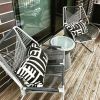 Modern New Design Aluminum Rope Leisure Chair With Table Set Garden Patio Chair Outdoor Chair Set