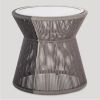 Modern New Design Aluminum Rope Leisure Chair With Table Set Garden Patio Chair Outdoor Chair Set