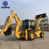 Rippa Mini Diesel Wheel Backhoe Loader with EPA Engine 2 Ton and 6 Ton Rated Load for Manufacturing Plant