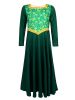 Halloween Shrek Monsters Princess Fiona Cosplay Costume Stage Performance Clothes Green Long Dress