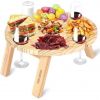 Folding Picnic Table With Wine Glass Holders