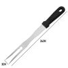 Stainless Steel BBQ Carving Fork With Plastic Handle