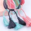 Adjustable Embroidery Tassel Women Bracelet