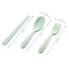 3 Pcs Portable Wheat Straw Utensil Set