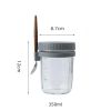 350ml Overnight Oatmeal Jar With Lid And Spoon
