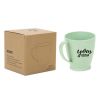 Promotional Wheat Straw Plastic Cup With Handle