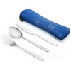 3 Pcs Camping Utensil Set With Neoprene Case