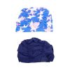 Pleated Long Hair Swimming Cap