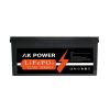 AK POWER Wall Mount 12V 200Ah Lithium Battery Energy Storage