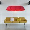 Acoustic Felt Pendant Light Sound Absorbing Fabric Suspending Lamp for Open space, office, kitchen island and Restaurant Decoration