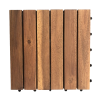 Kanhome T6A2 Wholesale Premium Wood DIY Interlocking Decking Tiles Interlocking For Exterior And Interior Decor Balcony