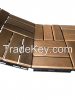 Kanhome Factory Price T12A1 12 Slats Deck Tiles  300x300x19 mm for Out