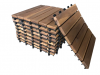 Kanhome T6A2 Wholesale Premium Wood DIY Interlocking Decking Tiles Interlocking For Exterior And Interior Decor Balcony