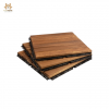 KANHOME Hot Item T6A1 High Quality Modern Outdoor Flooring Wooden Deck Tiles Durable and Weatherproof 4 Slats Decking Solid Texture