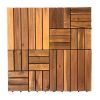 Kanhome T4A2 Wholesale Premium Wood DIY Interlocking Decking Tiles Interlocking For Exterior And Interior Decor Balcony