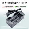 EU US Plug 2 Slots 18650 Battery Charger For 3.7V 18650 Rechargeable Li-ion Batteries